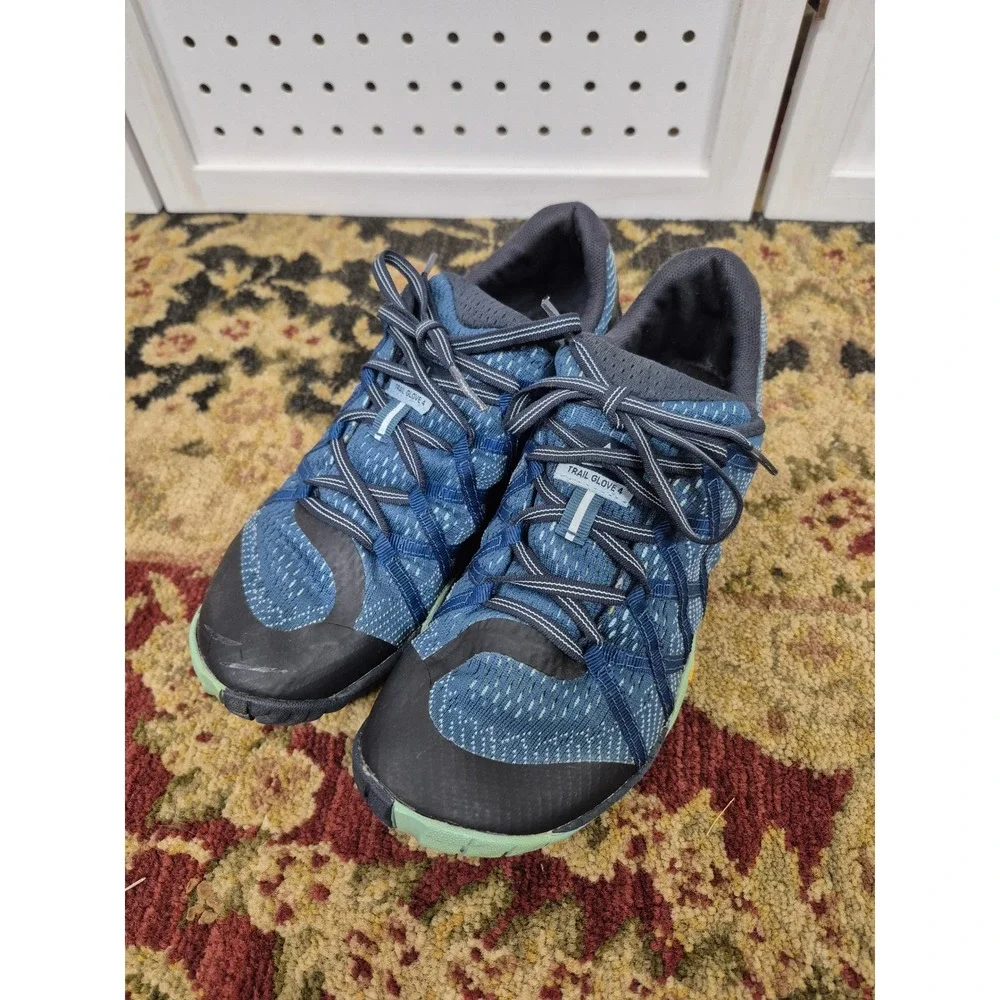 Merrell Trail Glove 4 Women's Blue Barefoot Running Shoes Size 8.5